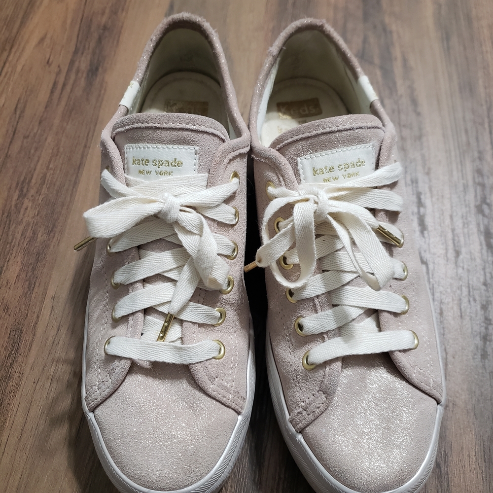 Kate Spade Women's Glitter Sneakers Glitter Blush